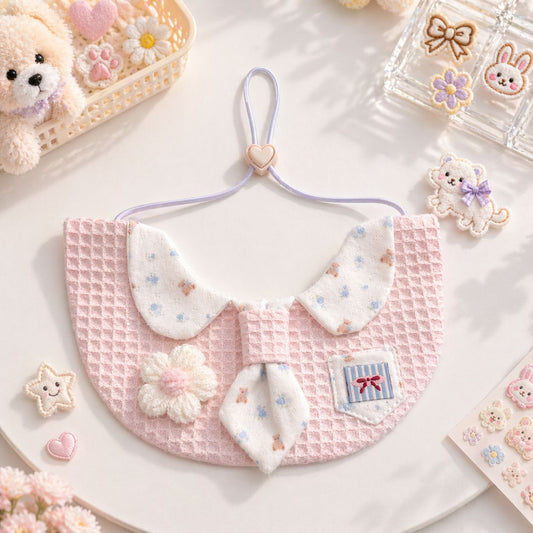 Pink Princess Style Pet Bandana Max 27kg