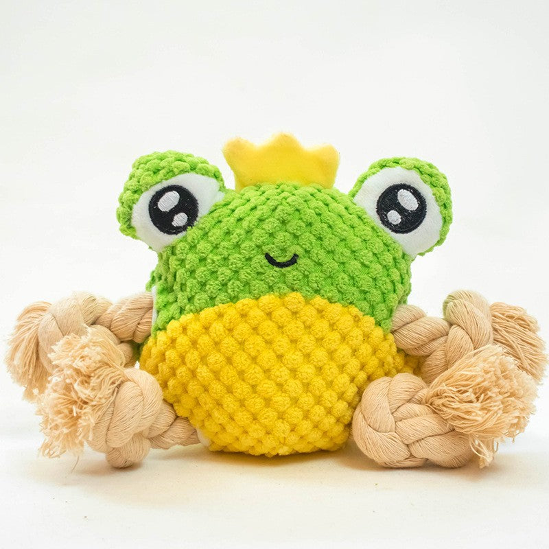 Frog Shape Dog Rope Toys 20*10*8cm