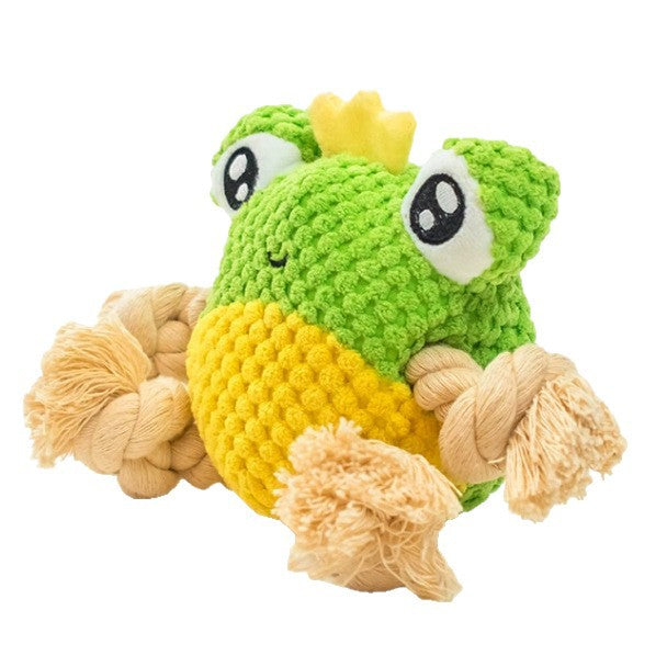 Frog Shape Dog Rope Toys 20*10*8cm