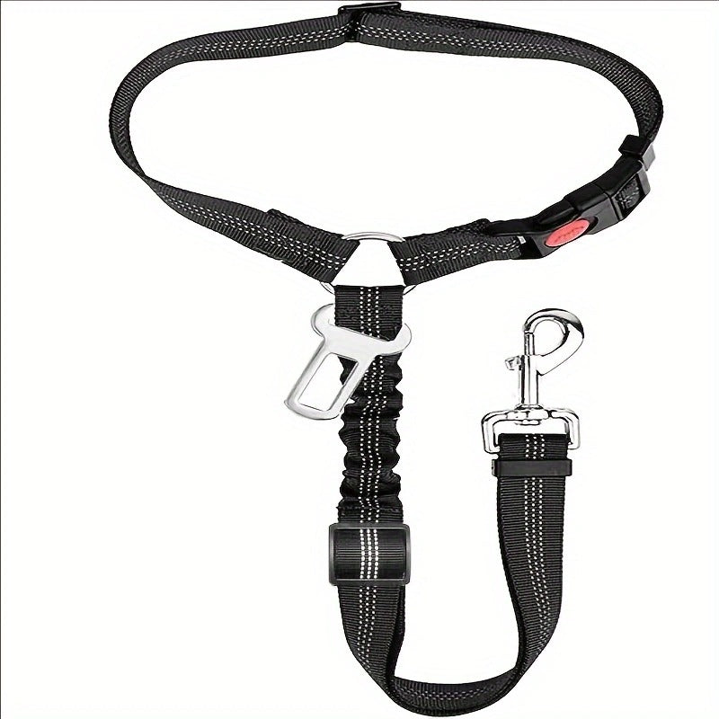 Double Dog Anti-Pull Leash Seat Belt 2.5cm*81cm