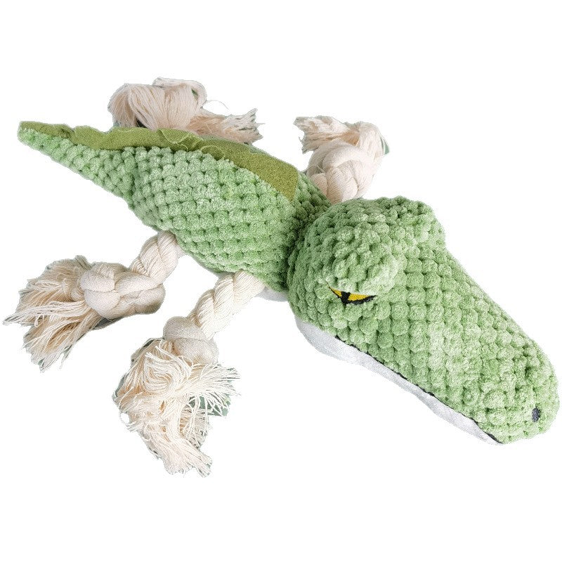 Crocodile Sape Fluffy Rope Dog Toy