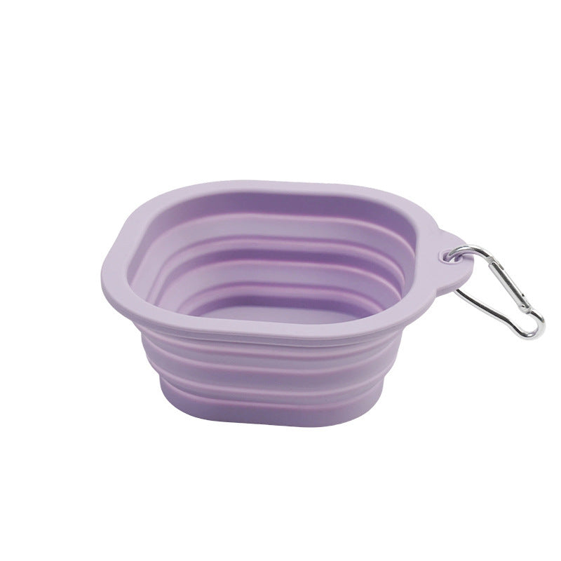 Square Shape Folding Silicone Bowl 350ml