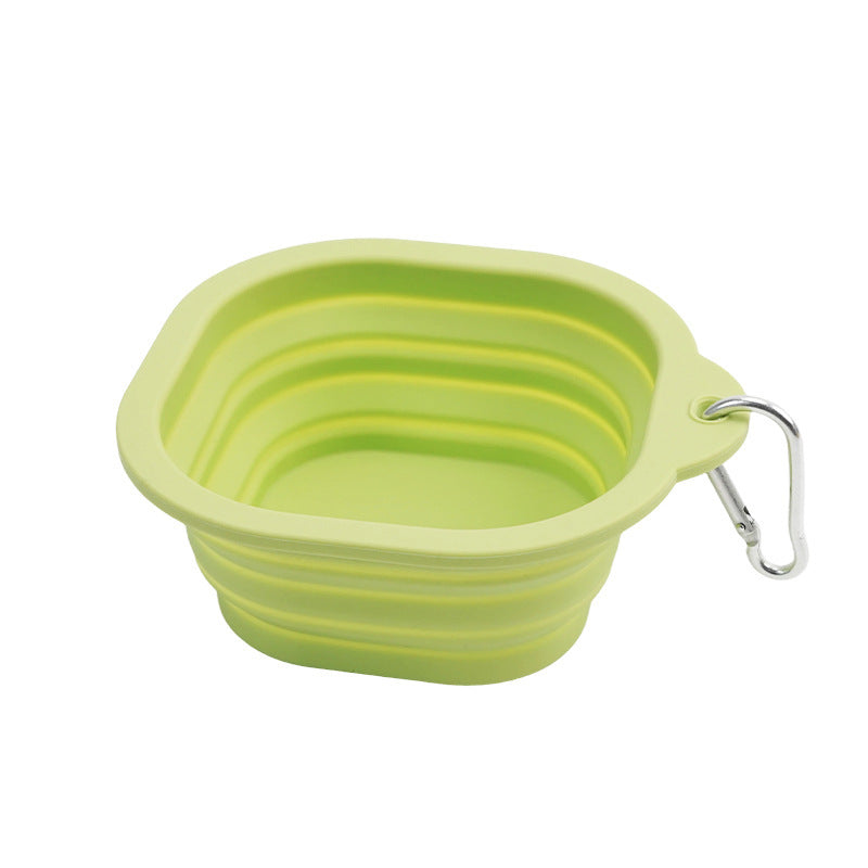 Square Shape Folding Silicone Bowl 350ml