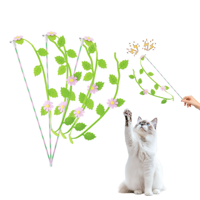 Cat Teaser Wand Flower Shape