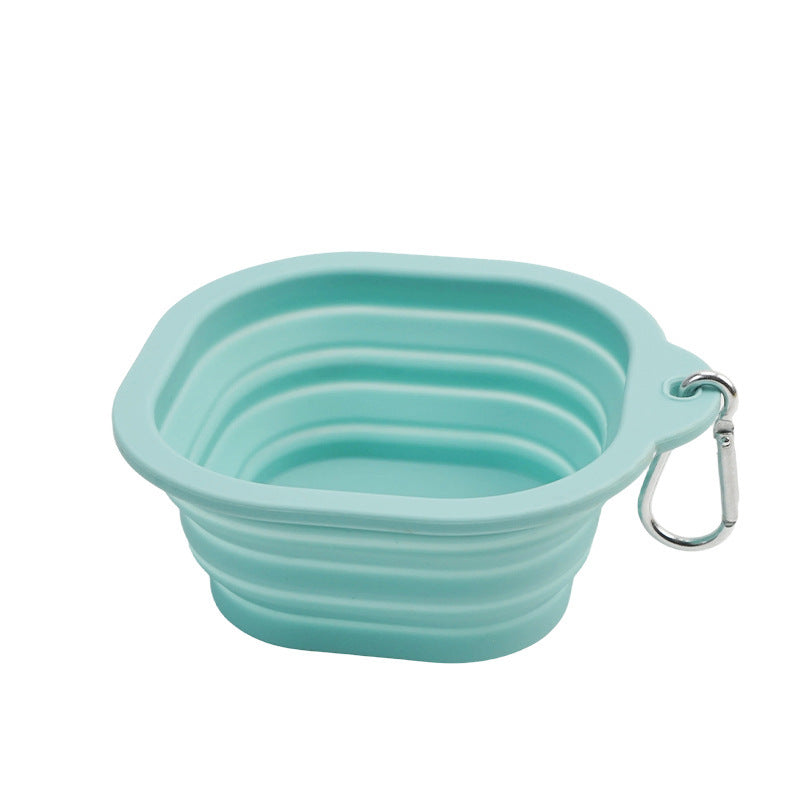 Square Shape Folding Silicone Bowl 350ml