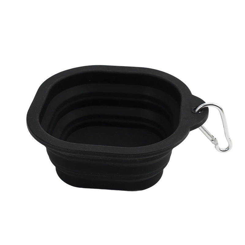 Square Shape Folding Silicone Bowl 350ml