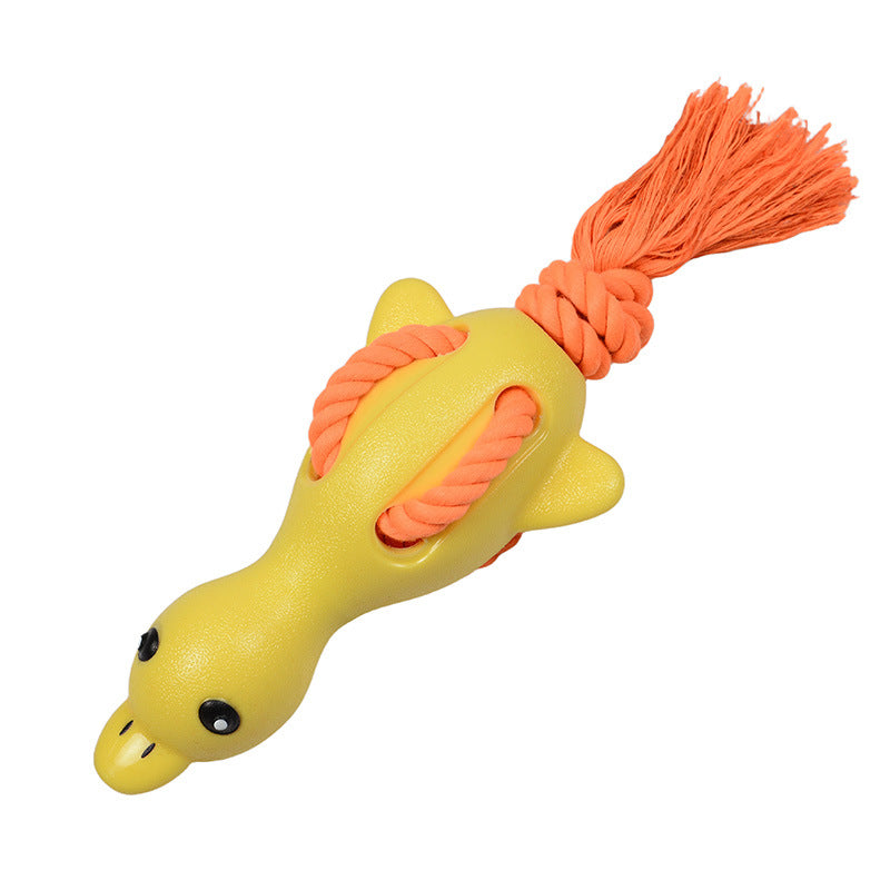 Squeaky Cotton Rope Chew Toy Small Medium Dogs