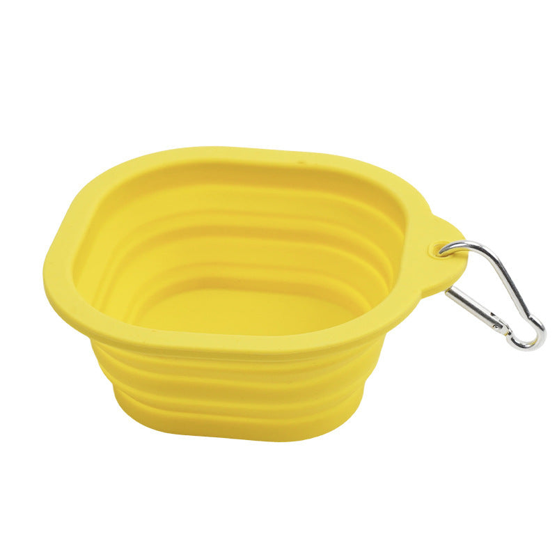 Square Shape Folding Silicone Bowl 350ml