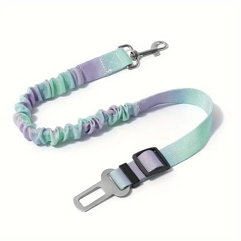 Scretchable Nylon Dog Leash Car Seat Belt 2.5cm*60~88cm
